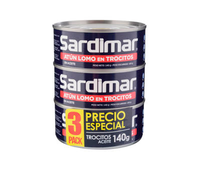 3PACK ATUM SARDIMAR ACEITE