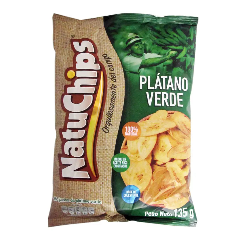 Caribas Natuchips platano verd