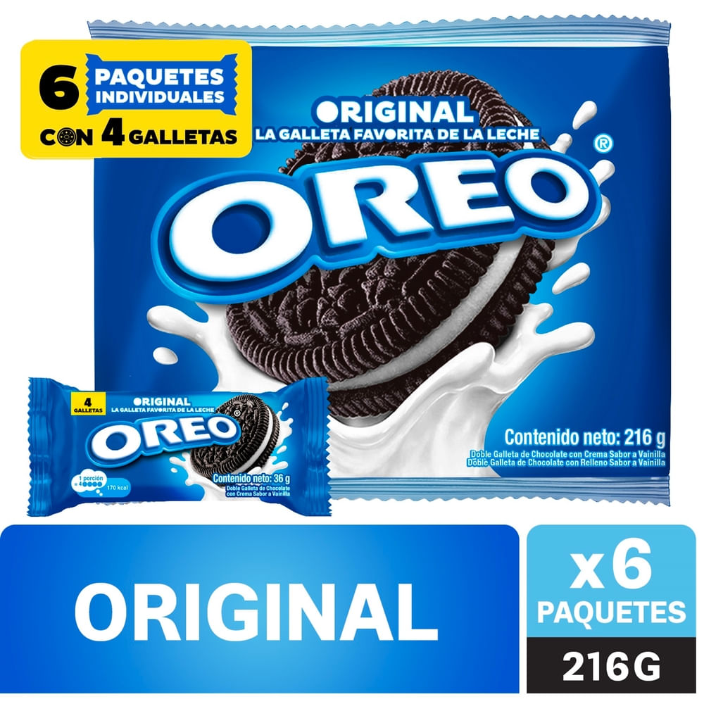 Galleta Oreo regular 6 paquete