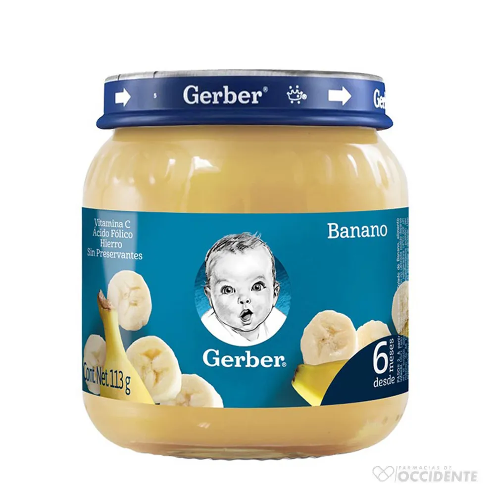 GERBER SABOR BANANO FRASCO