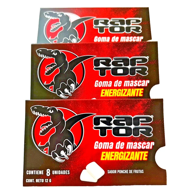 GOMA DE MASCAR RAPTOR