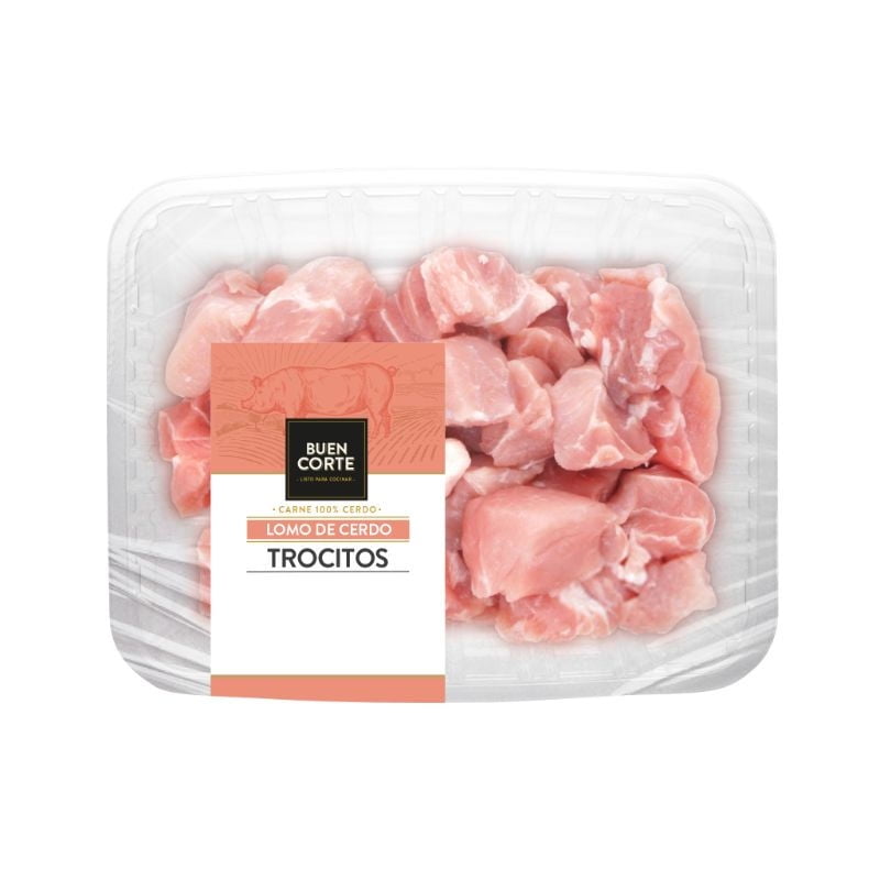 Lomo cerdo trocitos 1 Libra
