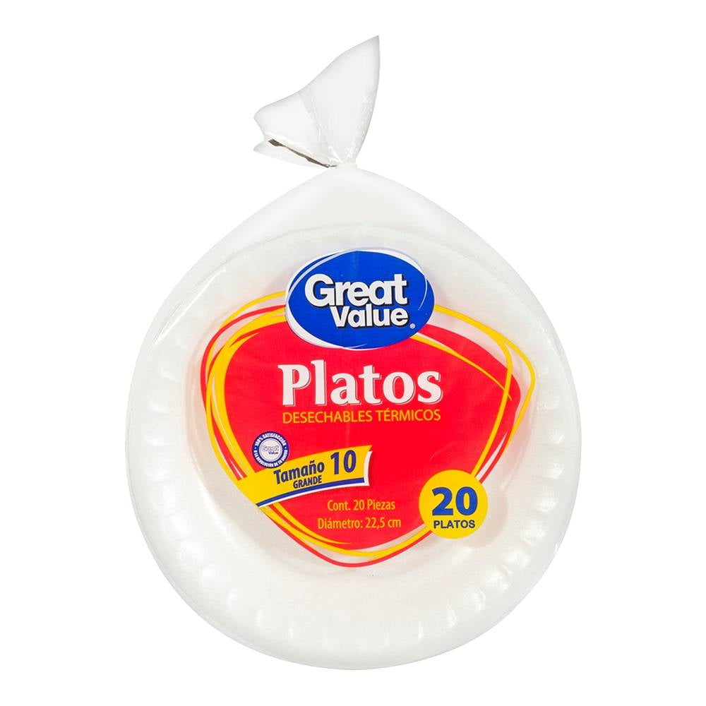 Paquete de plato desechable