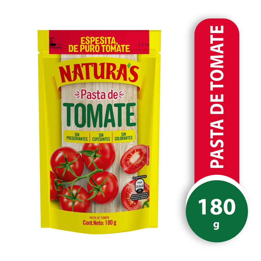 PASTA DE TOMATE NATURAS 180G