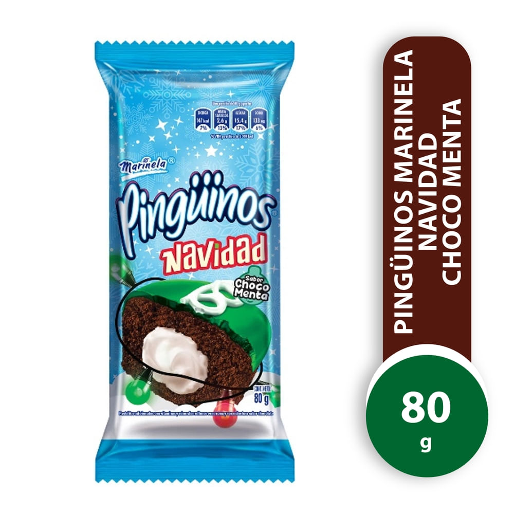 pinguino navideño sabor choco
