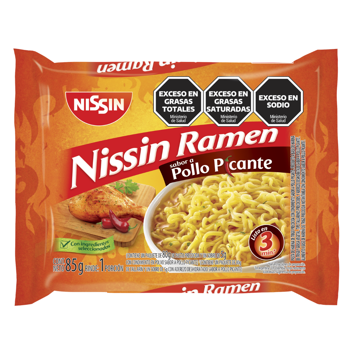 RAMEN SABOR A POLLO PICANTE N2