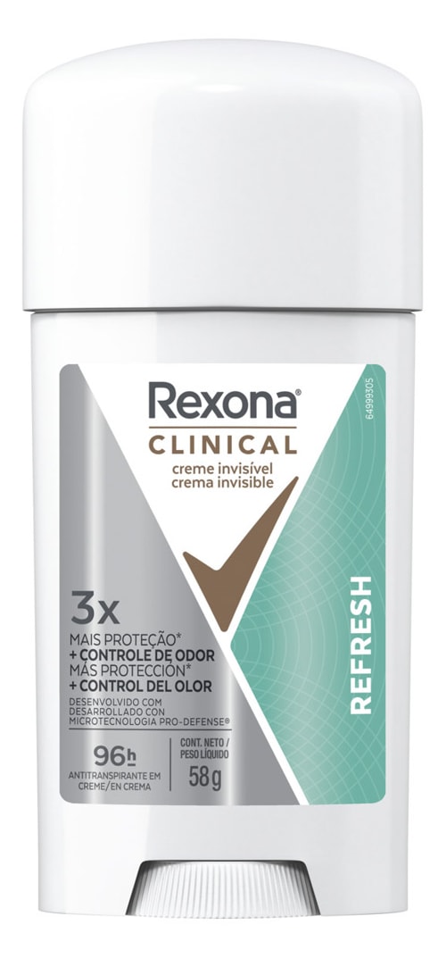 REXONA CLIN CREAM REFRESH 58g