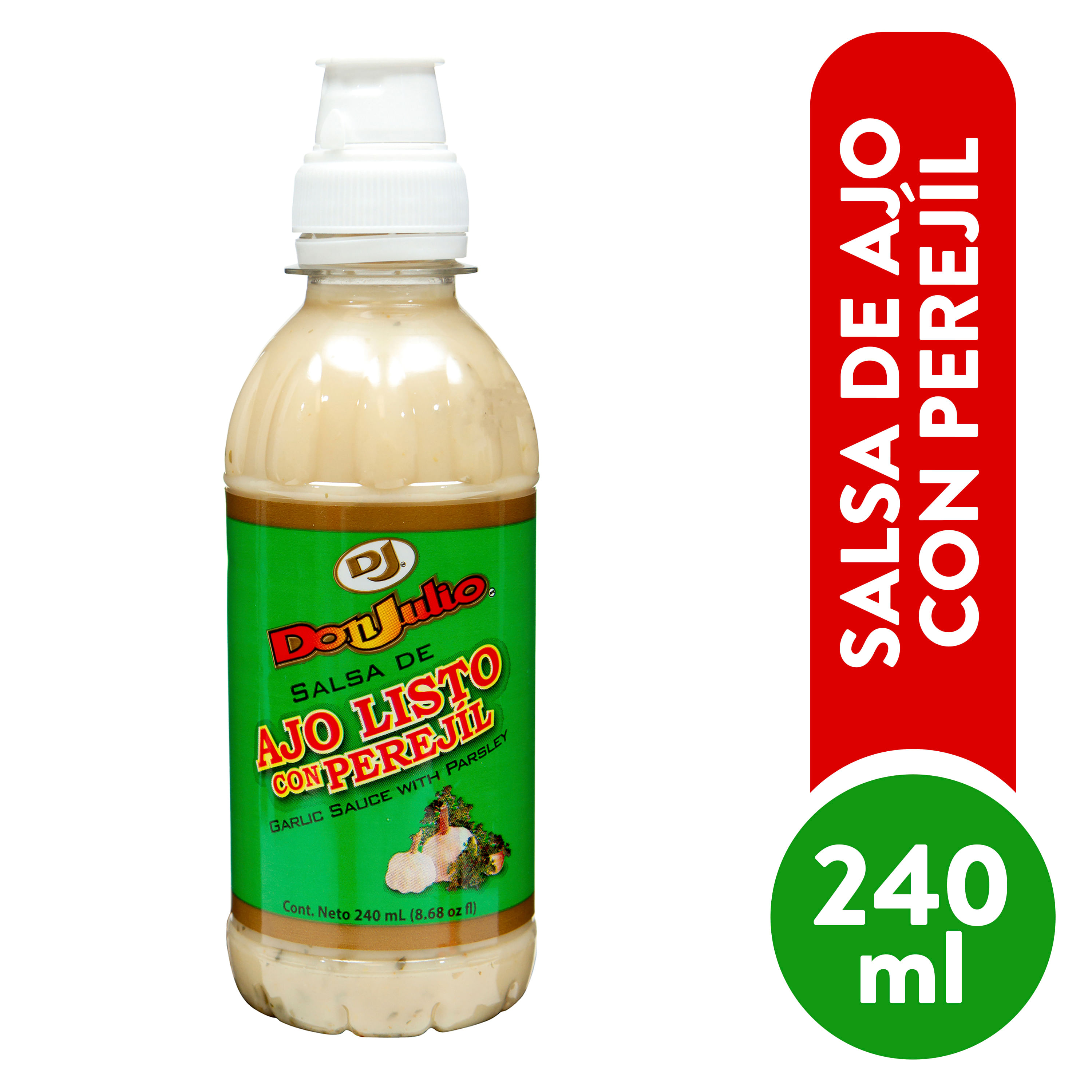 Salsa de Ajo con perejil 240ml