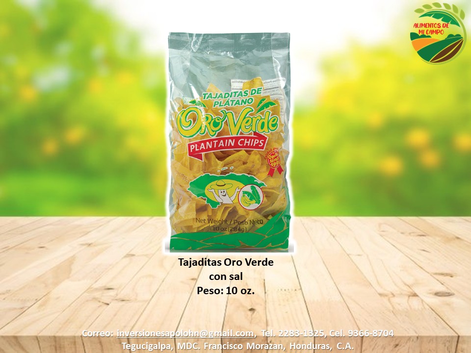 Tajaditas Oro verde Grande
