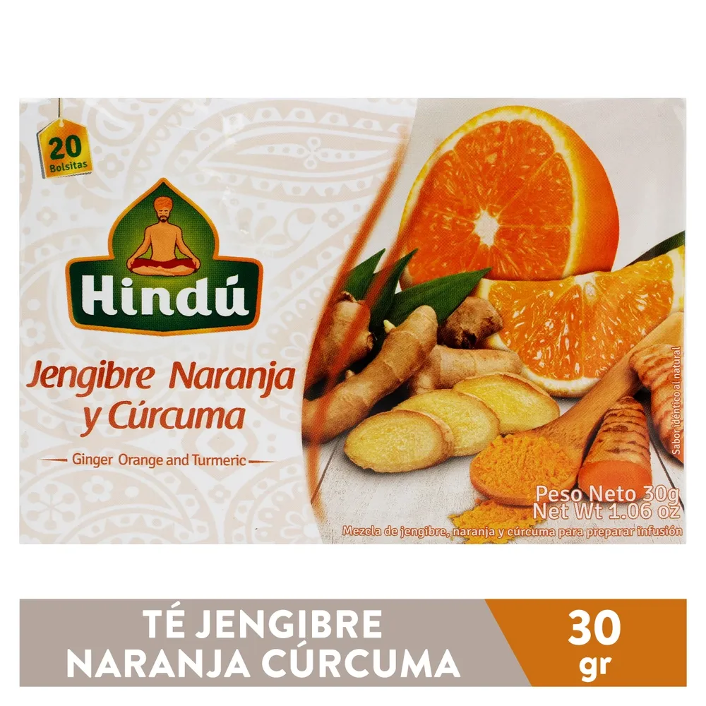 TE NARANJA Y JENGIBRE 8 ONZAS