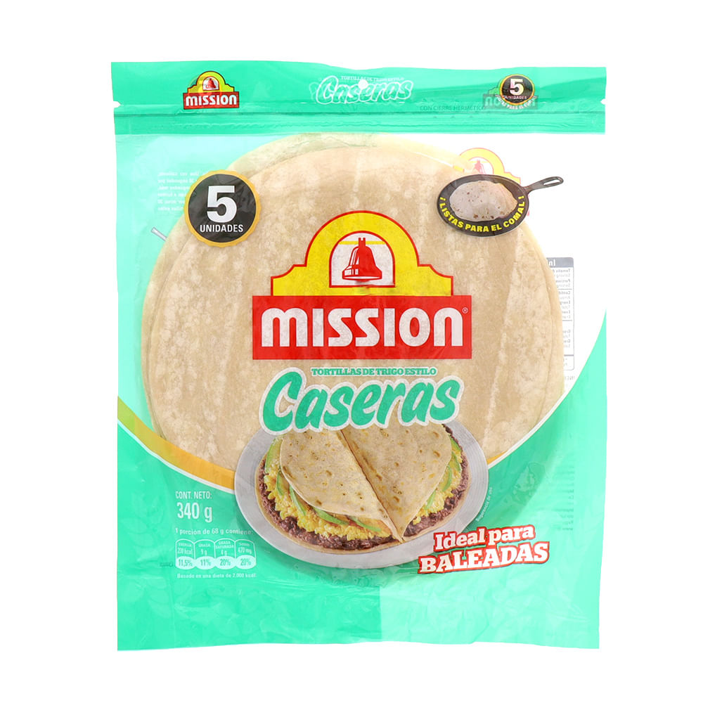 TORTILLA MISION CASERAS 340G