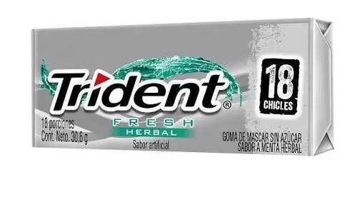 Trident Fresh Herbal 30.6g
