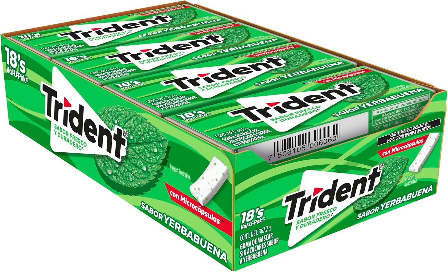 Trident Goma val pack yerba bu