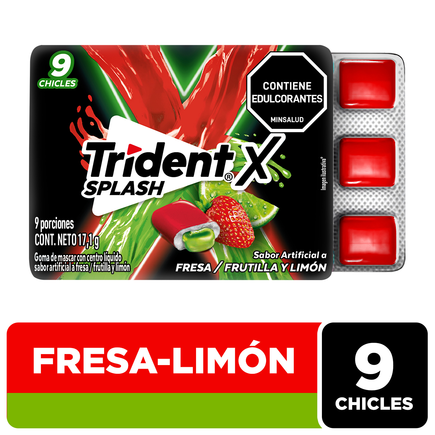 Trident splash fresa limon
