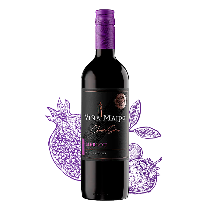 Viña Maipo Merlot de 1 litro